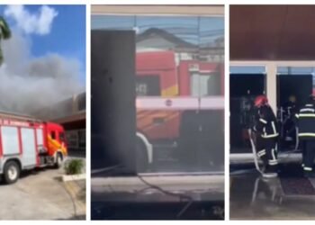 Incêndio atinge empreendimentos em centro comercial