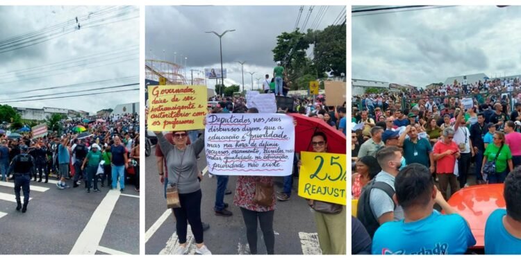 Sem poder paralisar, educadores são recebidos por Comissão de Educação na Aleam