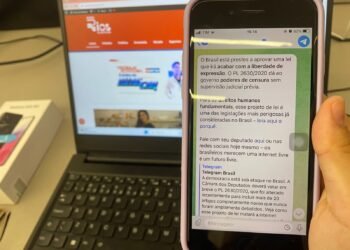 Telegram envia mensagens a usuários contra o PL das Fake News: ‘brasileiros merecem uma internet livre’