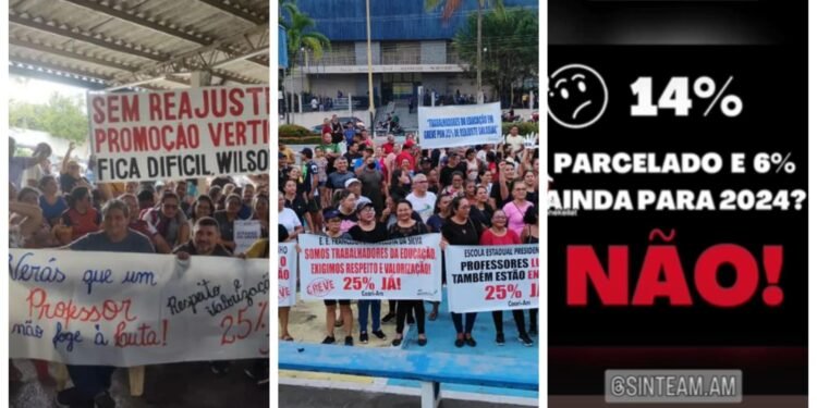 Trabalhadores da educação mantêm greve, mas Sinteam diz que categoria vai avaliar nova proposta