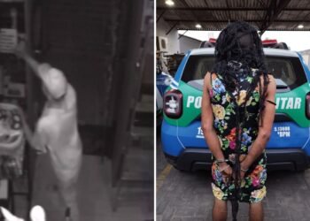 homem vestido de mulher