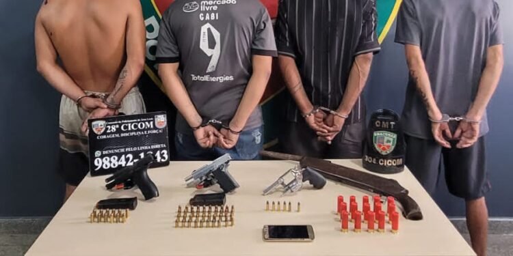 Presos quatro homens suspeitos de guerra por domínio de ‘boca’ no Puraquequara