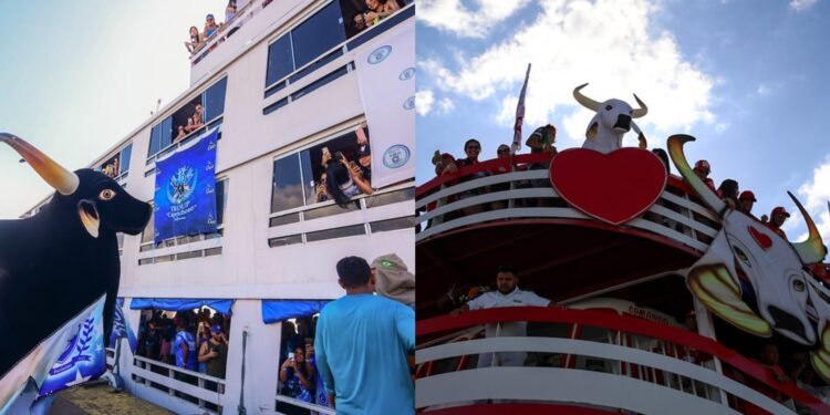 Caprichoso e Garantido recebem barcos MAG e Marujada