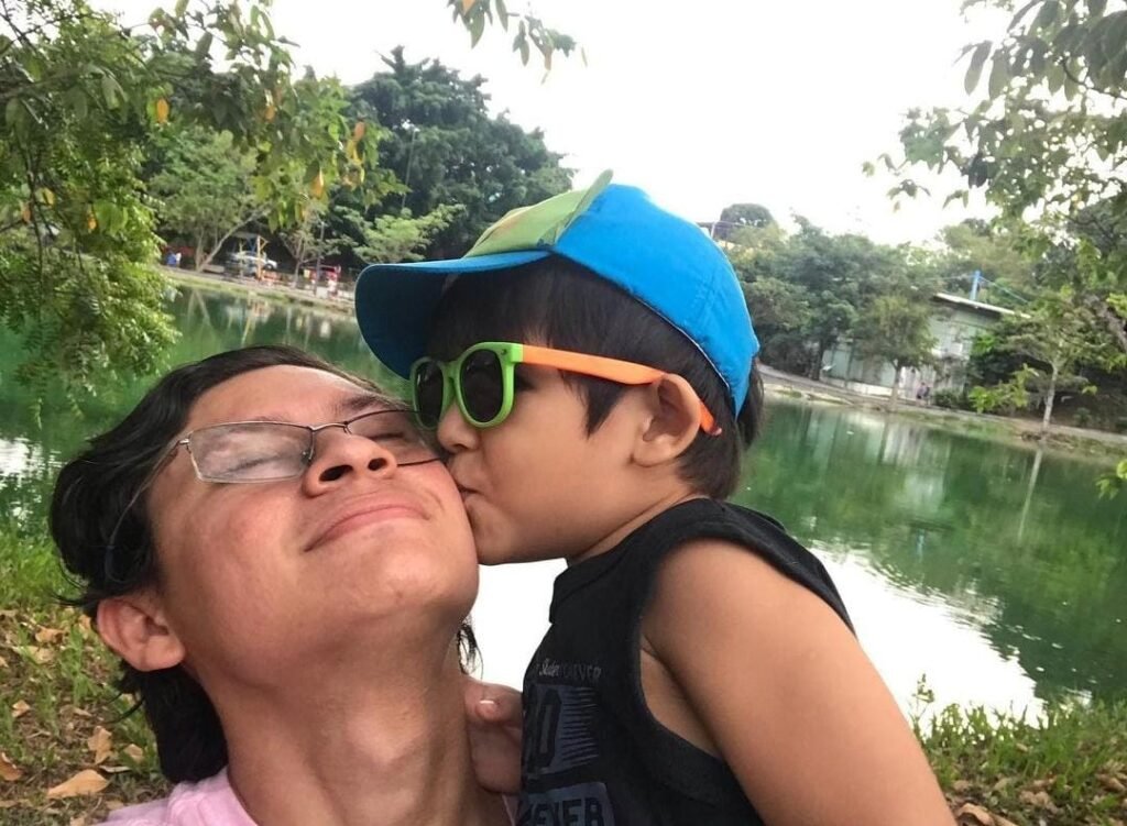 Helder e seu filho Luke