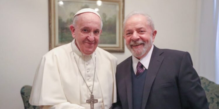papa se reune com presidente Lula para discutir questões sensiveis