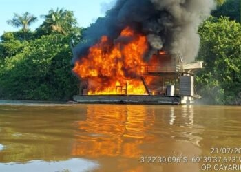 Dragas de garimpo ilegal são desmanteladas pelo CMA no Vale do Javari e Tríplice Fronteira