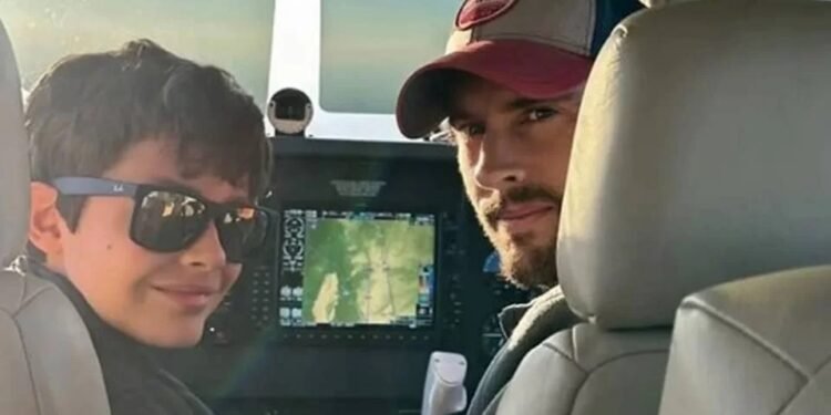 as antes de acidente de avião, fazendeiro se filmou deixando filho de 11 anos pilotar enquanto bebia