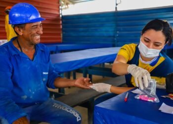 público masculino na USF Carmen Nicolau neste sábado (2)