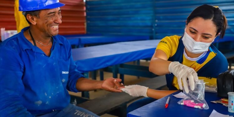 público masculino na USF Carmen Nicolau neste sábado (2)