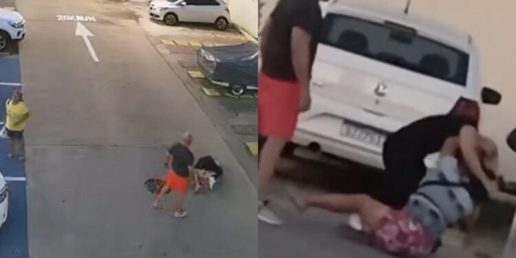 Babá é espancada por lutadora de jiu-jitsu em estacionamento de condomínio na Ponta Negra