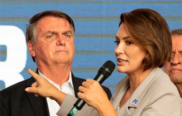 Michelle e Bolsonaro