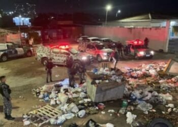 Corpo esquartejado é encontrado em lixeira viciada no Petrópolis