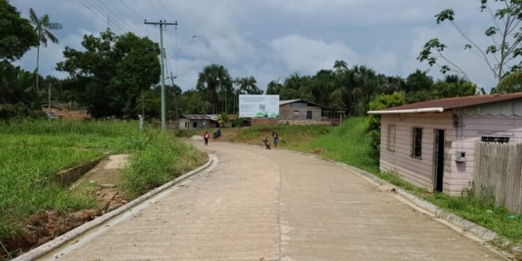 São Paulo de Olivença recebe pavimentação no sistema viário