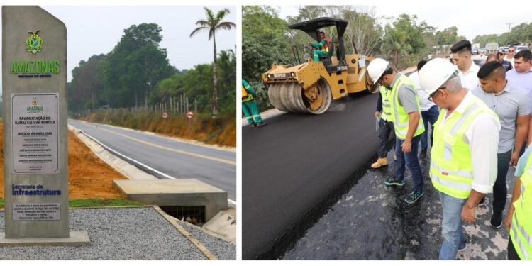 obras da AM-010 e entrega ramal Sulivan Portela