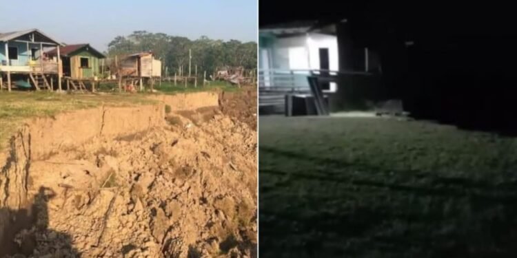 escola ribeirinha é engolida em deslizamento