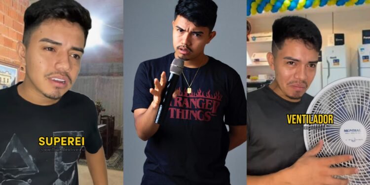 Colagem fotos do humorista Willian de Oliveira