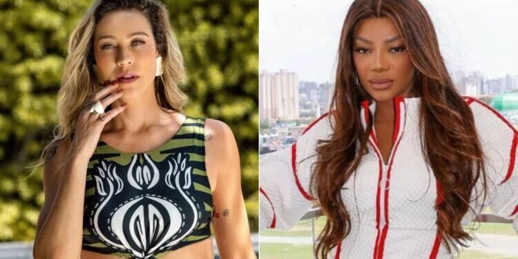 Montagem de fotos de Luana Piovani e Ludmilla