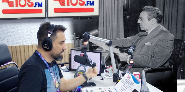 Montagem Mateus Arruda entre atual e antigo rádio
