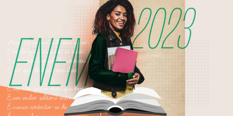 arte com mulher em com livros em mãos