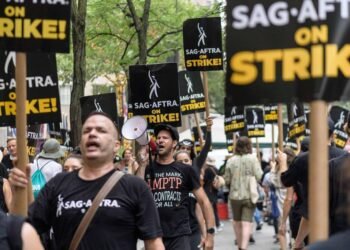 Foto atores em protesto