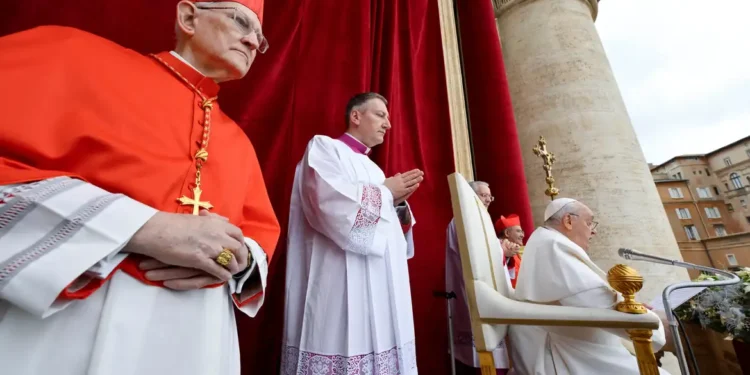 Na mensagem de Natal, papa