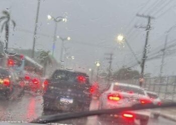 Natal -Manaus amanhece com fortes chuvas e já registra três ocorrências