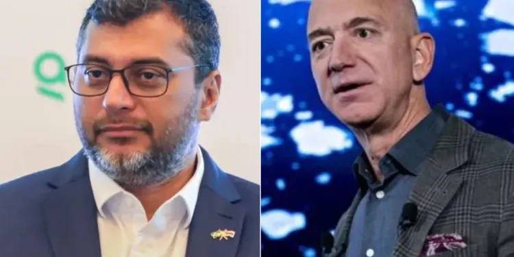 Wilson Lima e Jeff Bezos