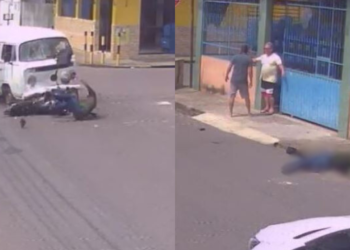 Motociclista morre após sofrer colisão com Kombi na zona Norte - (Foto: Reprodução).
