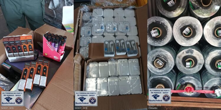 Mais de um milhão e meio de reais em mercadorias contrabandeadas são apreendidas