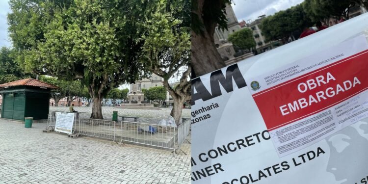 Obra de loja embargada