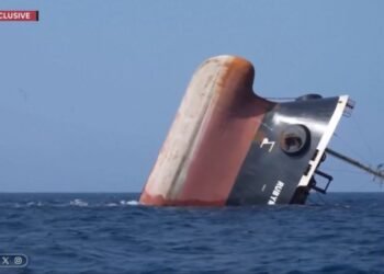 No Mar Vermelho, ataques houthis contra navios de carga podem causar danos ambientais