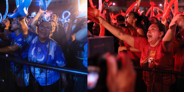 Torcedores se divertem no lançamento do 57º Festival de Parintins - (Fotos: Marcely Gomes e Eduardo Melo).