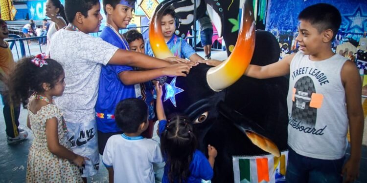 O evento é fruto de uma parceria entre o Boi-Bumbá Caprichoso e a Secretaria Municipal de Educação e Desporto - (Foto: Arleison Cruz)