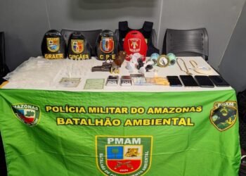 Casal é preso com arma, drogas e munições
