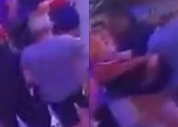 Homem passa a mão em três mulheres