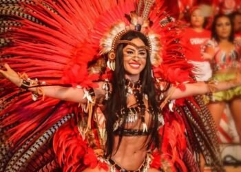 A cunhã-poranga Isabelle Nogueira irá participar da Alvorada do Boi Garantido - (Júnior Moreira).