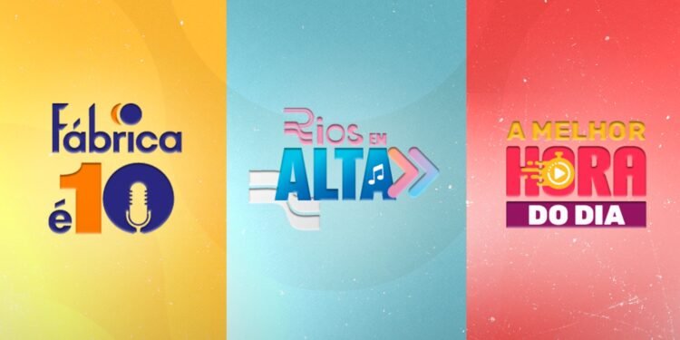 Novos programas da Rádio Rios FM 95,7 - (Arte/Abraão Torres).
