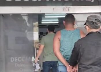 Suspeito preso - (Foto; Divulgação/PC-AM)