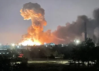 Ataque russo contra instalação de energia na Ucrânia - (Foto: Divulgação/ Internet)