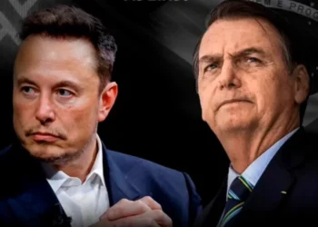 Elon Musk e Jair Bolsonaro - (Foto : Divulgação/ Bolsonaro TV)