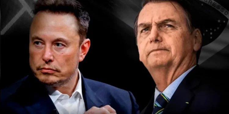 Elon Musk e Jair Bolsonaro - (Foto : Divulgação/ Bolsonaro TV)
