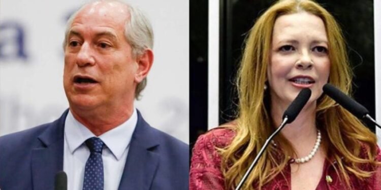 O ex-governador do Ceará Ciro Gomes (PDT) e a senadora Janaína Farias (PT-CE) - (Foto: Reprodução)