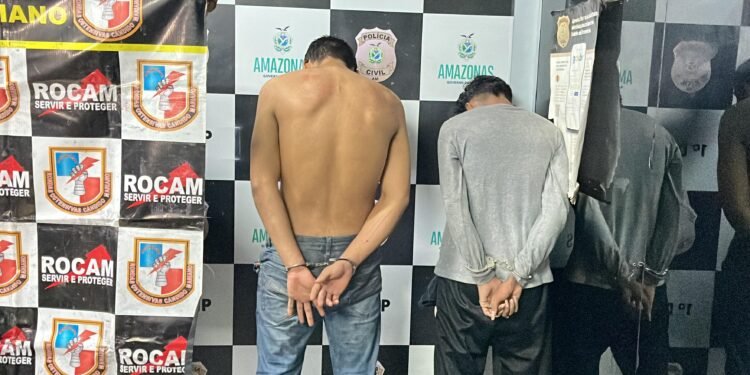 criminosos presos após assaltar ônibus