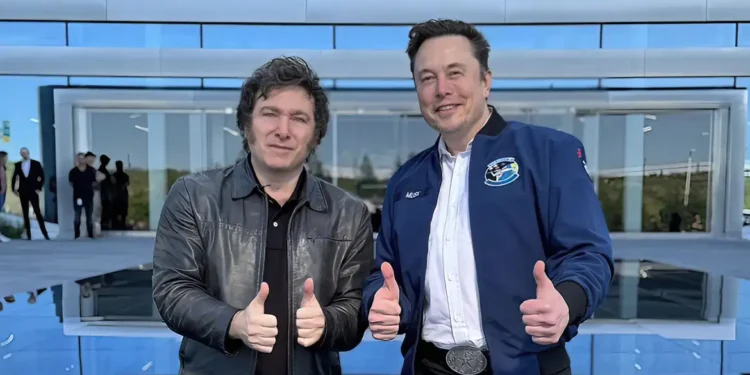 Javier Milei e Elon Musk - (Foto: Rede social/Elon)