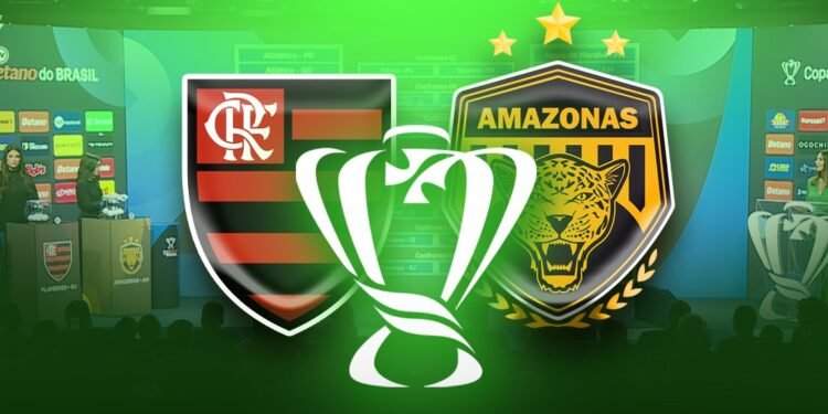 Flamengo X Amazonas FC - (Arte: Abraão Torres/ Rios de Notícias)