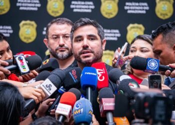 Delegado Cícero Túlio, titular do 1° DIP durante coletiva do Caso Djidja (João Dejacy/Rios de Notícias)