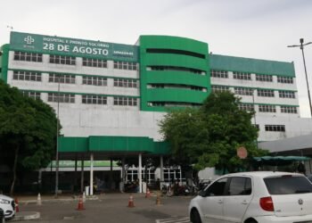 Fachada do Hospital 28 de Agosto - (Foto: Evandro Seixas/SES-AM)