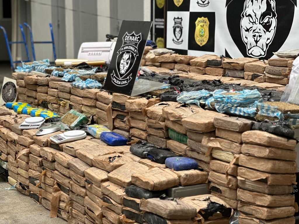 Drogas apreendidas durante a operação - (Foto: Divulgação/PC-AM)