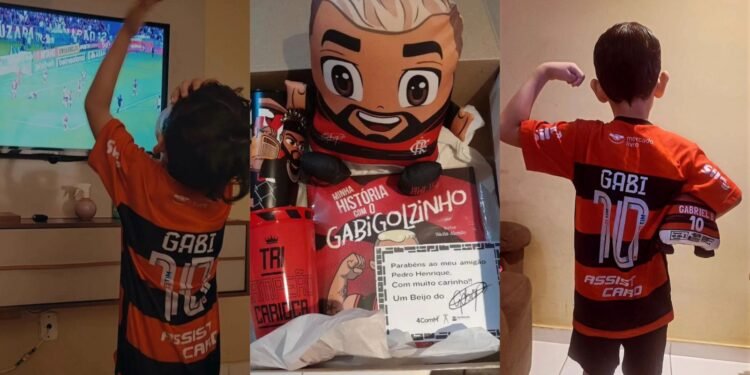 pequeno torcedor Pedro Carioca