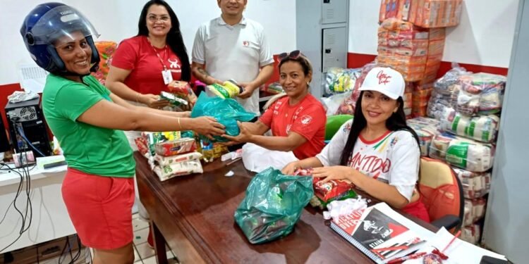 Alimentos arrecadados nos ensaios técnicos